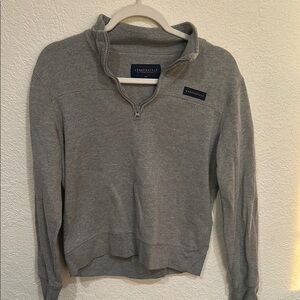 Aeropostale Gray Crew Neck Sweater Fleece Fabric